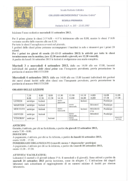 sacwaswwua o --1 - Collegio Arcivescovile "Celestino Endrici"