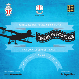 Page 1 cr&iuml;`r&Agrave; DI SAVONA ORGANIIIAIIONE A CURA DI: v il?" MEDIA