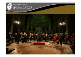 Progetto “Orchestra Magna Grecia”