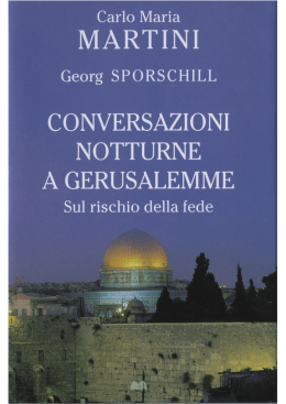 Conversazioni notturne a Gerusalemme