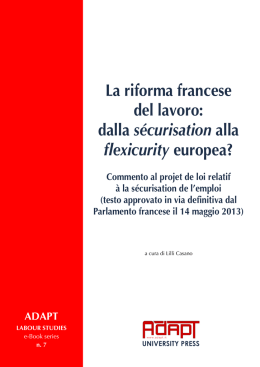 La riforma francese del lavoro