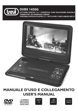 MANUALE D`USO E COLLEGAMENTO USER`S MANUAL