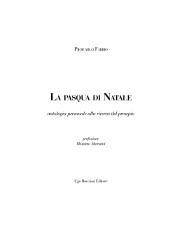 La Pasqua di Natale