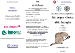 Programma - Ordine dei Medici Veterinari della Provincia di Perugia