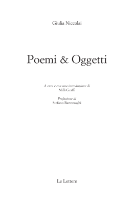 Poema & Oggetto