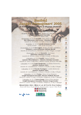2005 - Luoghi Immaginari | Festival Itinerante per la Regione