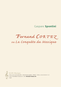 Gaspare SPONTINI - FERNAND CORTEZ ou La - ELPE