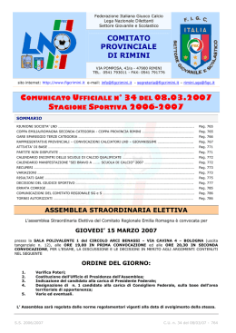del 08.03.2007 stagione sportiva 2006-2007