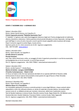 Pag. 1 Rimini, il Capodanno pi&ugrave; lungo del mondo EVENTI 1