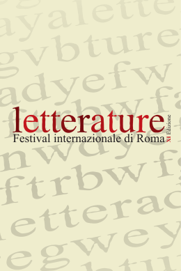 Letterature festival brochure