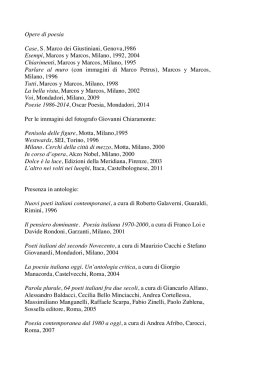 Umberto Fiori - bibliografia