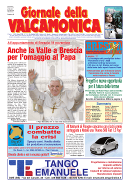 GdV n.16 del 2009 - giornale valcamonica