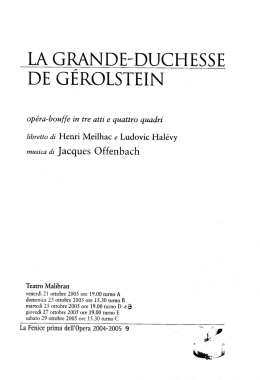 LA GRANDBDUCHESSE DE GEROLSTEIN