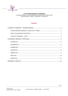 va tutto bene madama la marchesa &ndash; presentazione e cartellone