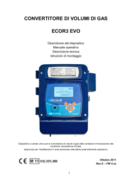Manuale d`uso ECOR3 EVO_rev.0-4.XX_2011