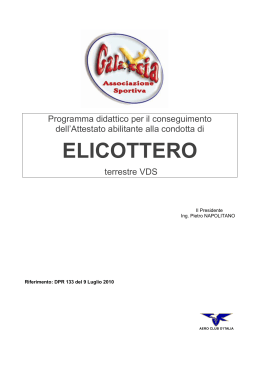 Programma didattico per ELICOTTERO