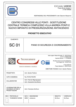 i. identificazione e descrizione dell`opera