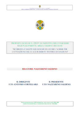 Testo licenziato - Consiglio regionale della Calabria