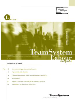 TeamSystem Labour Review numero 172