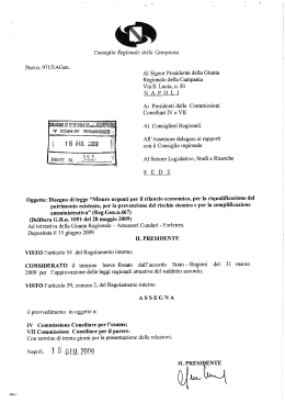 Consiglio Regionale della Campania Prot.n. 9715