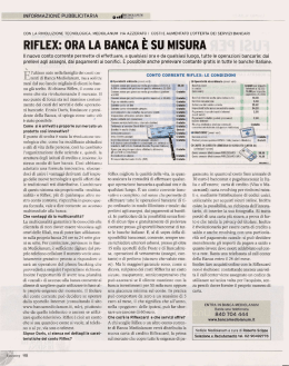 mrr.r-:x: ORA LA BANCA &Egrave; su MISURA