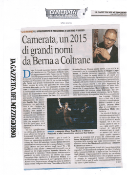 Camerata, un 201 - Camerata Musicale Barese