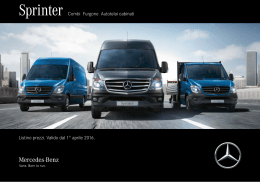 Sprinter Combi Furgone Autotelai cabinati Listino - Mercedes-Benz