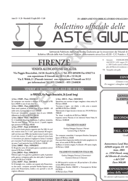 tribunale di firenze - ISVEG Istituto Vendite Giudiziarie