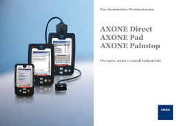 AXONE Direct AXONE Pad AXONE Palmtop