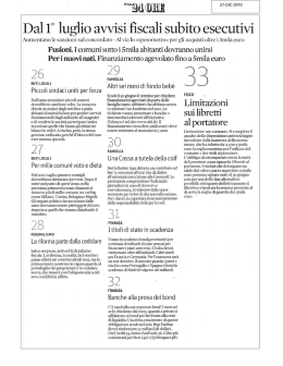 Dal 1° luglio avvisi ﬁscali subito esecutivi
