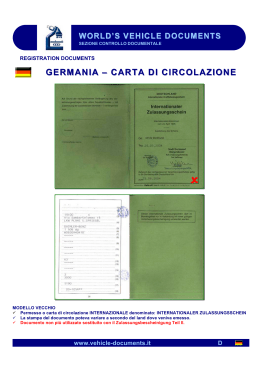 germania – carta di circolazione carta di circolazione