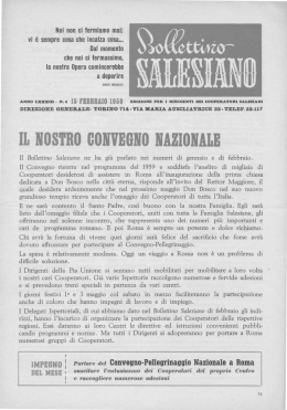 IL NOSTRO CONVEGNO NAZIONALE