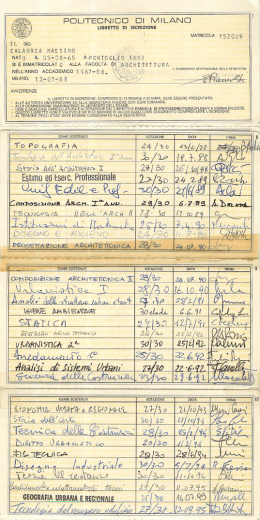 Politecnico di Milano - Facolt&agrave; di architettura