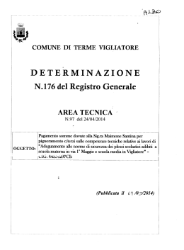 determinazione - Comune di Terme Vigliatore