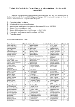 Verbale del 18.06.2007