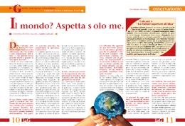 Intervista di Mirco Mazzoli a Sandro Calvani, Caritas Notizie, marzo