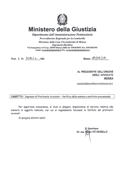 Ingresso Praticante Avvocato