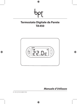 Termostato Digitale da Parete TA 450