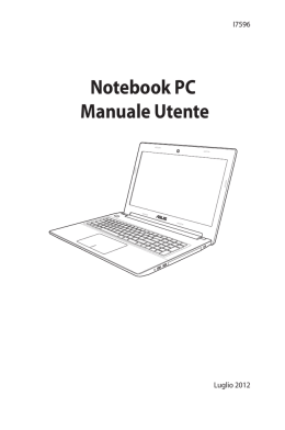 Notebook PC Manuale Utente