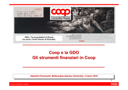Coop Consumatori Nordest - la cooperazione reggiana