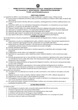 Patto educativo di corresponsabiltà