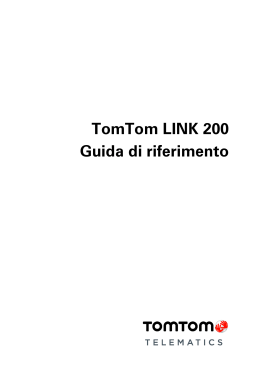 TomTom LINK 200 - Assistenza tecnica