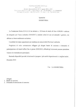 Leggi la documentazione