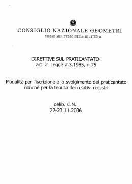 Direttiva praticanti - Collegio Geometri e Geometri Laureati della