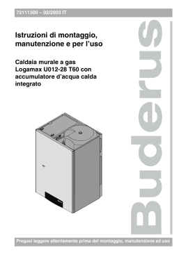 Istruzioni di montaggio, manutenzione e per l`uso