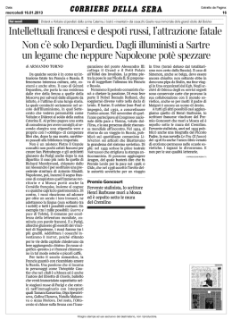 Intellettuali francesi e despoti russi, l`attrazione fatale