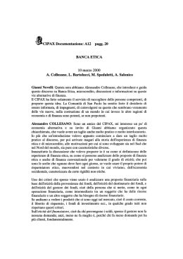 Banca etica - 10.03.2000