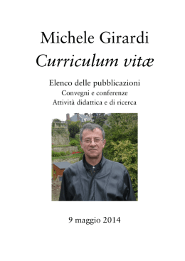 curriculum PDF 20140509 - Universit&agrave; degli studi di Pavia