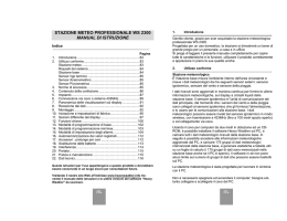 Manuale ws 2300