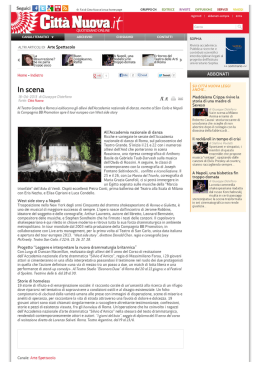 In scena quotidiano on line 18/06/2013